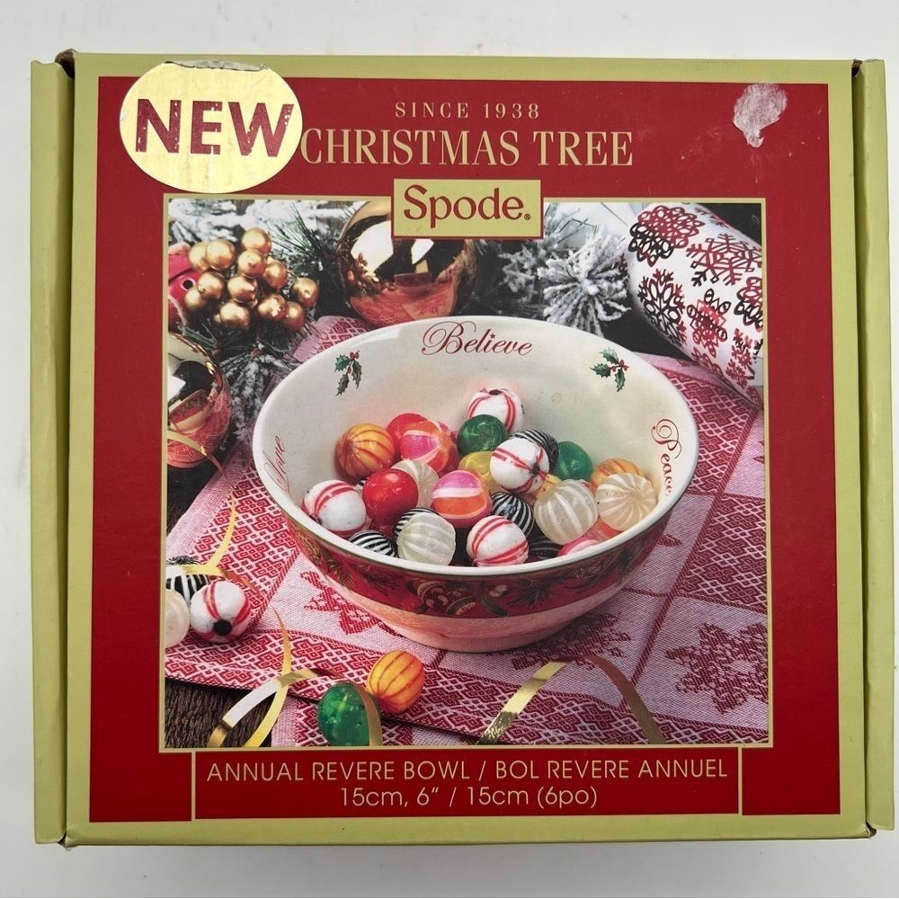 NEW Spode 2015 Annual Revere Limited Edition Holiday Christmas Tree Candy Bowl